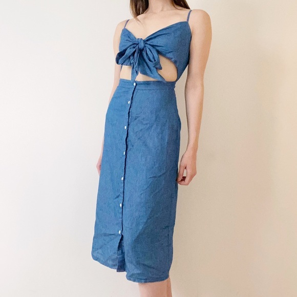 Midriff Cutout Dresses